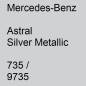 Preview: Mercedes-Benz, Astral Silver Metallic, 735 / 9735.